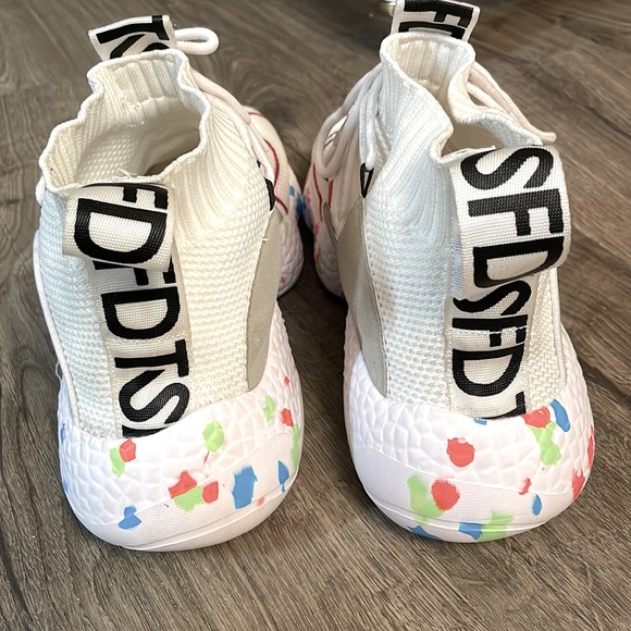 TFSD white athletic high tops size 11 EUR 44 - Picture 6 of 10